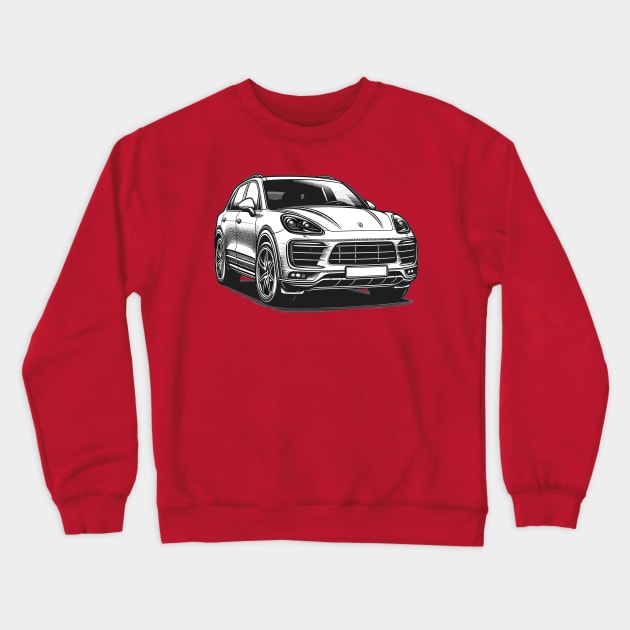 Porsche Cayenne Crewneck Sweatshirt by Vehicles-Art